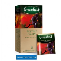 Чай Greenfield из фруктового набора "Festive Grape" в пакетиках в индивидуальной упаковке, 25х2гр